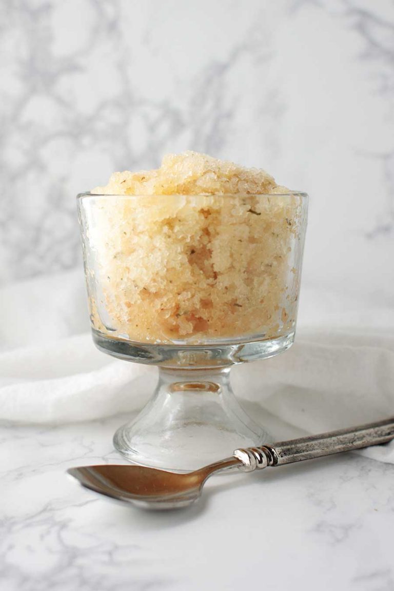 Citrus-Basil Kombucha Granita