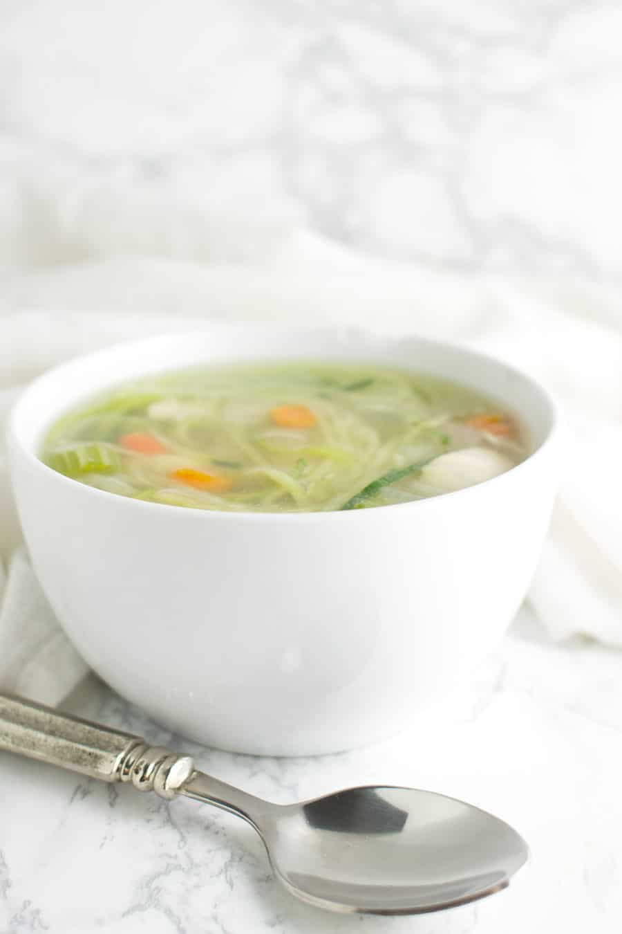 Chicken Zoodle Soup recipe from acleanplate.com #aip #paleo #autoimmuneprotocol