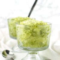 Lemon-Basil Granita recipe from acleanplate.com #aip #autoimmuneprotocol #paleo