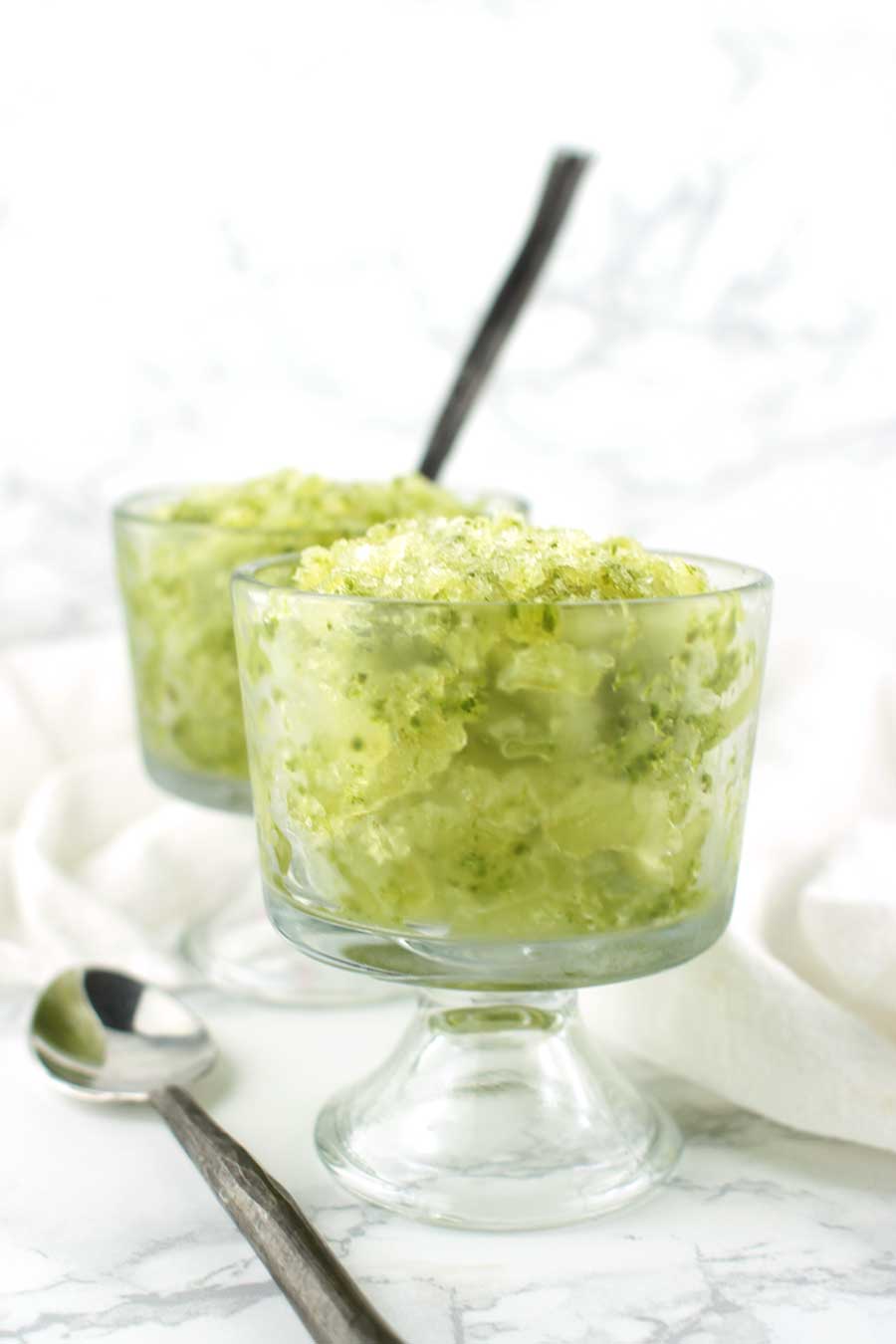 Lemon-Basil Granita recipe from acleanplate.com #aip #autoimmuneprotocol #paleo