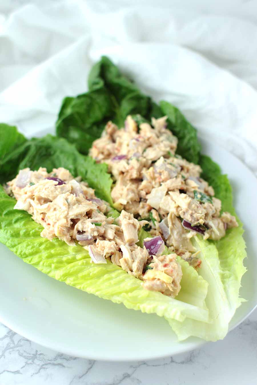 AIP Thai Tuna Salad Wraps recipe from acleanplate.com #aip #autoimmuneprotocol #paleo