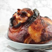 Honey Glazed Ham with Apricots recipe from acleanplate.com #aip #paleo #glutenfree