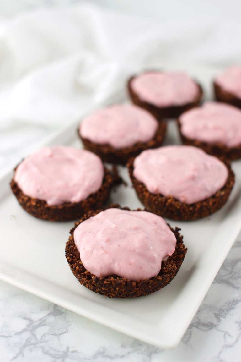 Carob Strawberry Tarts