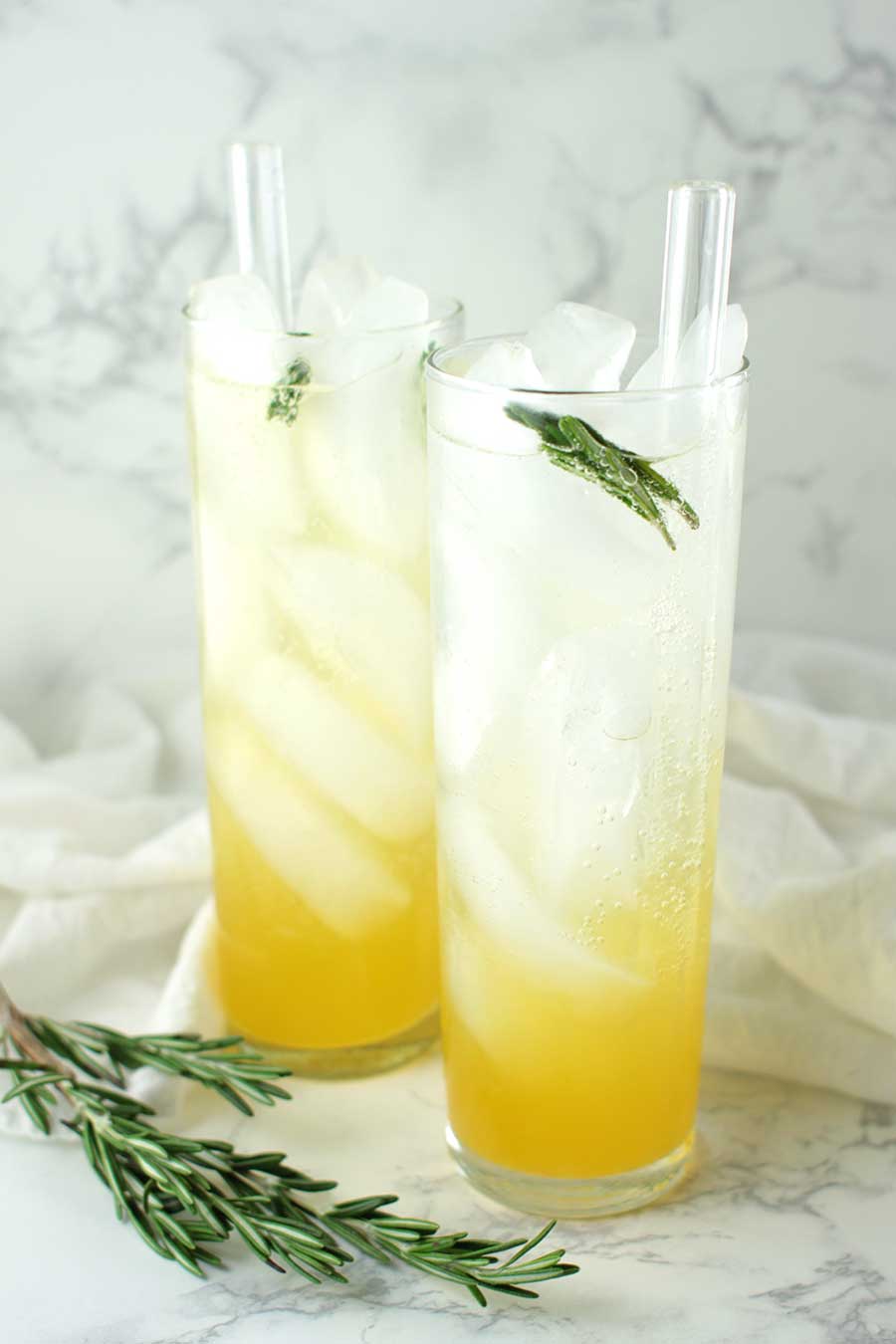 Rosemary Peach Drinking Vinegar