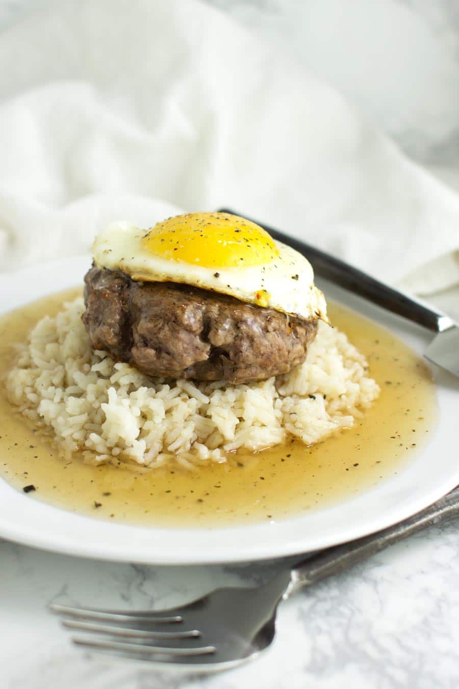 Loco Moco with Cauliflower Rice