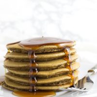 Banana Spice Plantain Pancakes recipe from acleanplate.com #paleo #glutenfree #grainfree