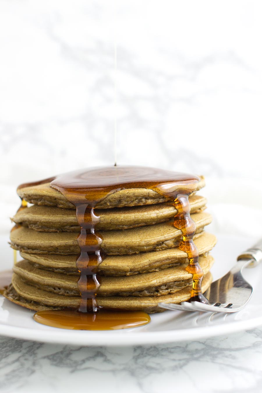 Banana Spice Plantain Pancakes recipe from acleanplate.com #paleo #glutenfree #grainfree