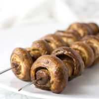 Mushroom Skewers recipe from acleanplate.com #paleo #aip #autoimmuneprotocol