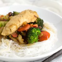 Chicken Yakisoba recipe from acleanplate.com #paleo #aip #autoimmuneprotocol