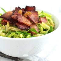 Citrus-Bacon Brussels Sprouts Salad