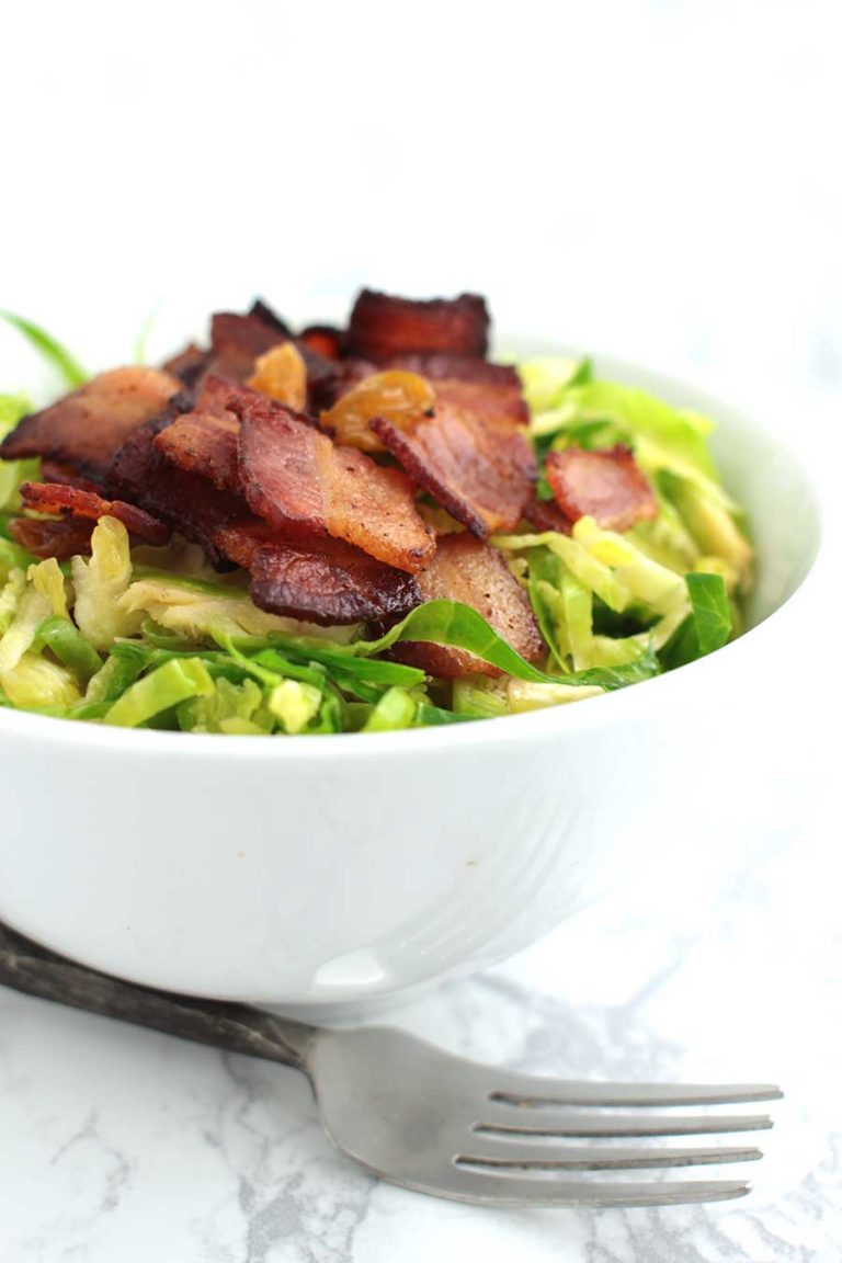 Citrus-Bacon Brussels Sprouts Salad