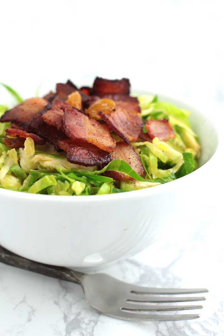 Citrus-Bacon Brussels Sprouts Salad