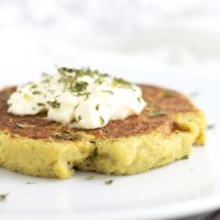 Cauliflower Fritters recipe from acleanplate.com #paleo #glutenfree #dairyfree