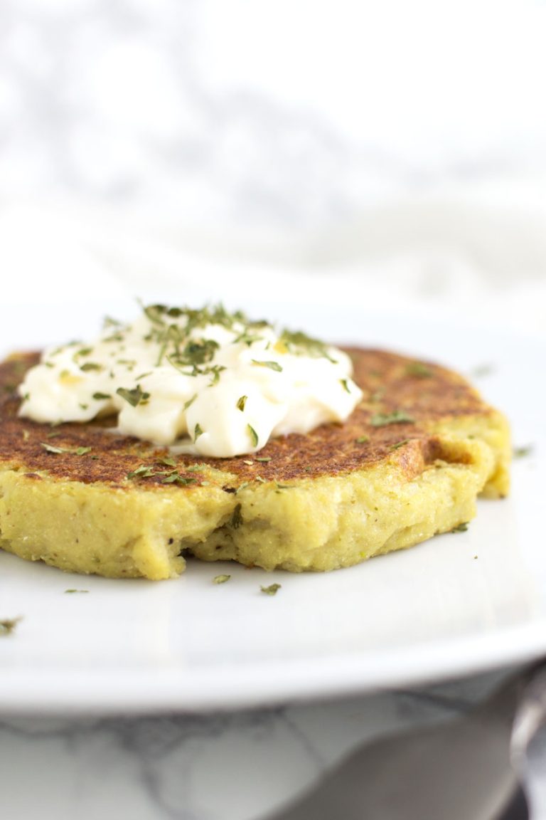 Cauliflower Fritters recipe from acleanplate.com #paleo #glutenfree #dairyfree