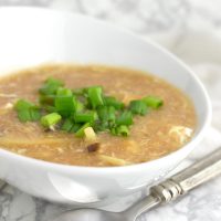Hot and Sour Soup recipe from acleanplate.com #paleo #glutenfree #grainfree