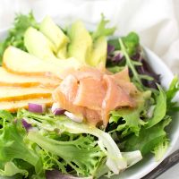 Smoked Salmon Salad recipe from acleanplate.com