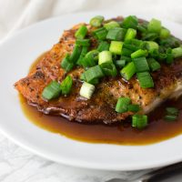 Salmon with Wasabi Sauce recipe from acleanplate.com #paleo #aip #glutenfree