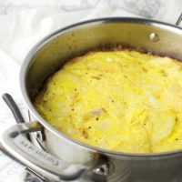 Creamy Celeriac Omelet recipe from acleanplate.com #paleo #glutenfree #dairyfree