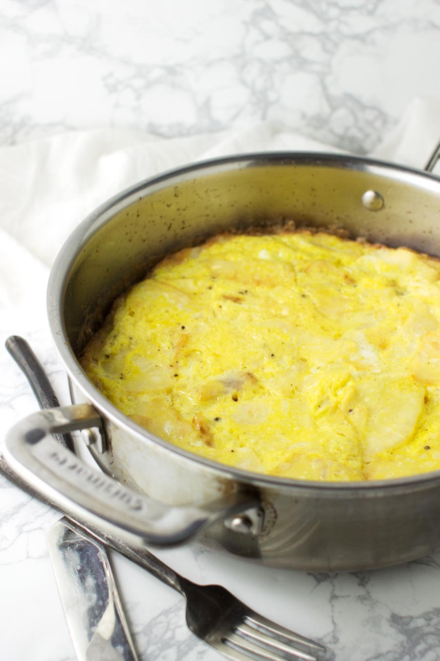 Creamy Celeriac Omelet recipe from acleanplate.com #paleo #glutenfree #dairyfree