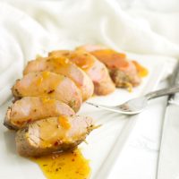 Apricot-Glazed Pork Tenderloin recipe from acleanplate.com #paleo #aip #glutenfree