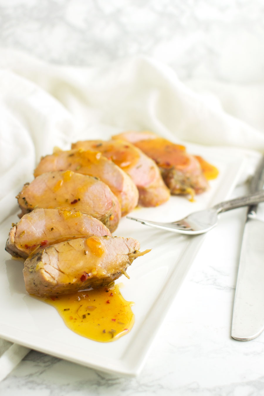 Apricot-Glazed Pork Tenderloin recipe from acleanplate.com #paleo #aip #glutenfree