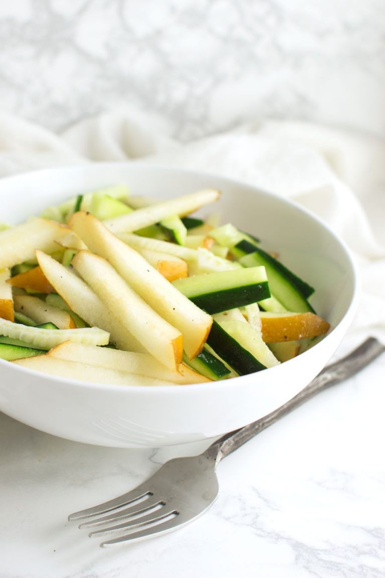 Pear and Fennel Salad recipe from acleanplate.com #paleo #aip #glutenfree