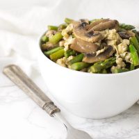 Asian Asparagus and Zoodle Salad recipe from acleanplate.com #paleo #aip #glutenfree