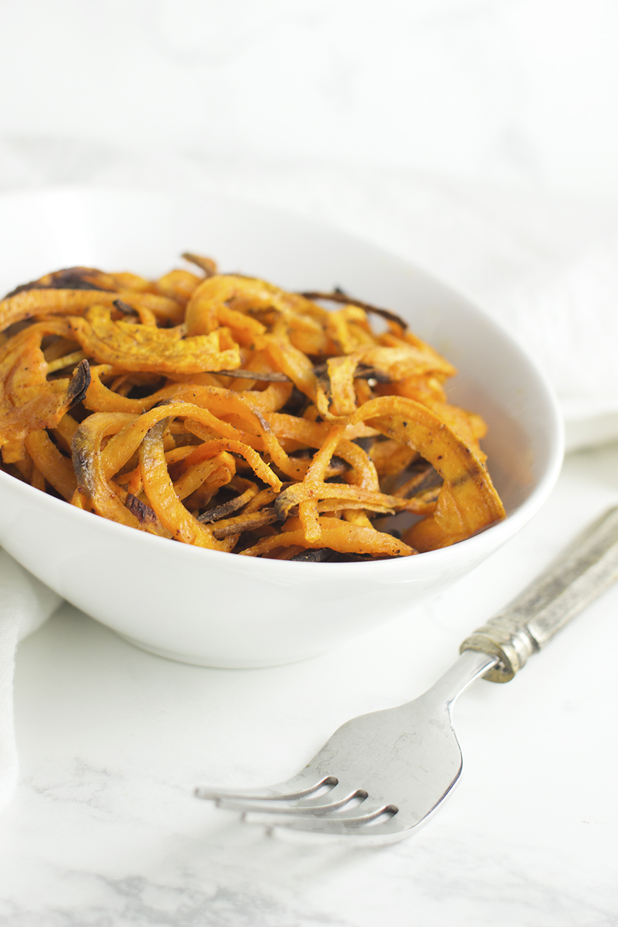 Curly Sweet Potato Fries recipe from acleanplate.com #paleo #aip #glutenfree