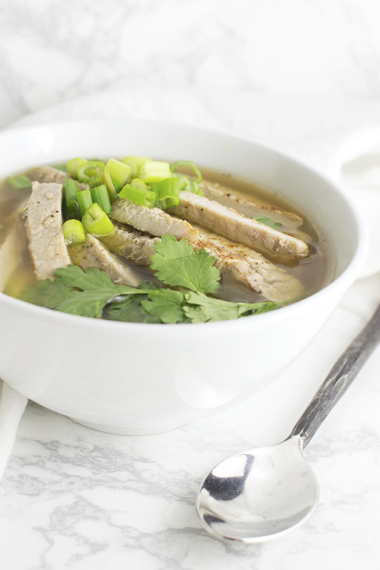 Pork Pho with Zucchini Noodles